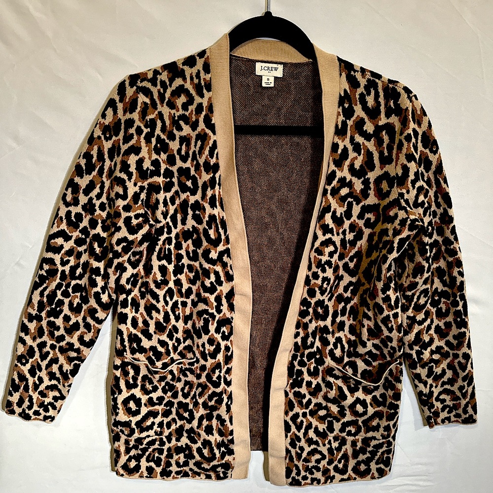 J Crew | Cheetah Print Cardigan